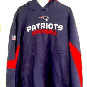 Reebok New England Patriots Hooded Sweatshirt Men’s Size XL NFL Team Apparel